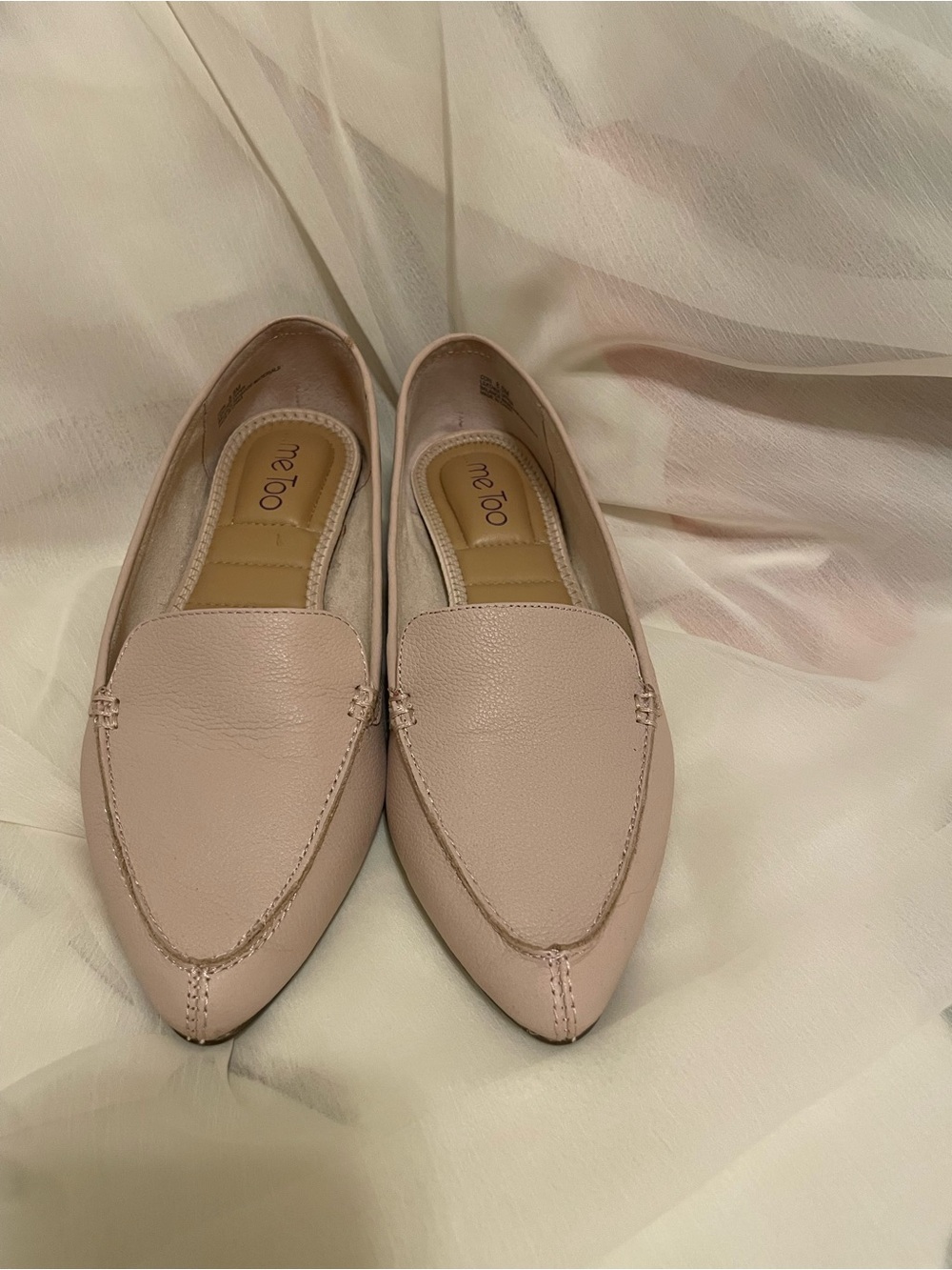Me Too leather flats